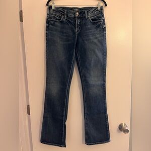 Silver Jeans Co. AIKO Slim Boot- Dark Blue Flare Women's Jeans